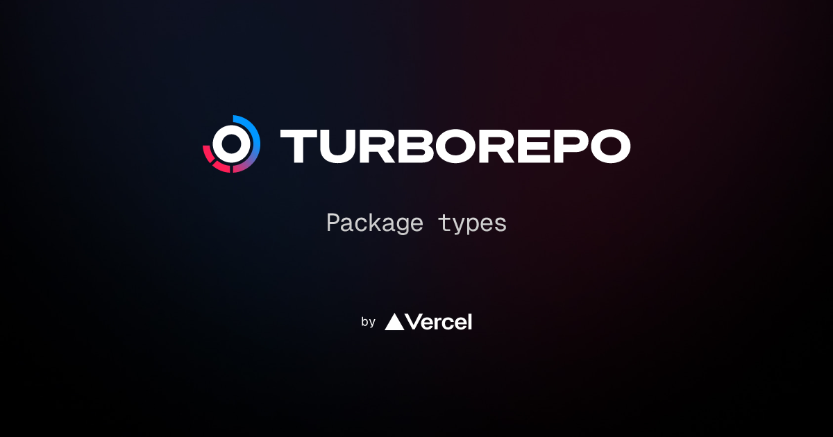 Package types turborepo